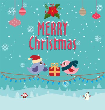 Vintage Noel poster tasarımı