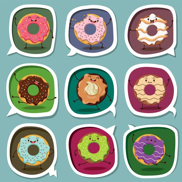 Diseño de póster Donuts Vintage — Vector de stock