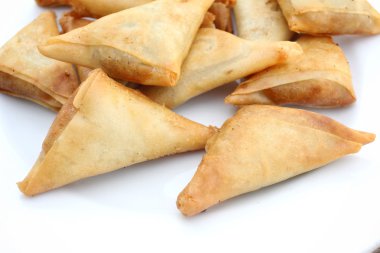 Samosa Hint yemekleri yakın çekim