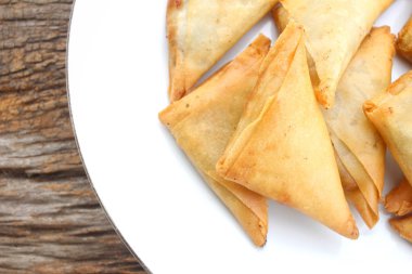 Samosa Hint yemekleri yakın çekim