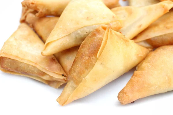 Samosa Hint yemekleri yakın çekim — Stok fotoğraf