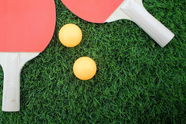 Tenis stołowy na trawie — Zdjęcie stockowe