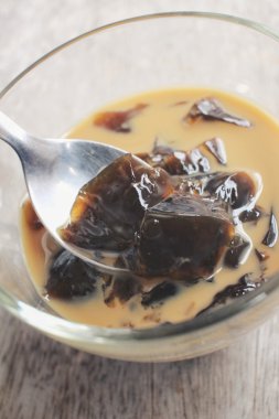 Kahve jöle yakın çekim