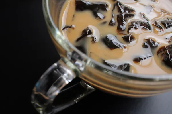 Close up of coffee jelly — Stock Photo, Image