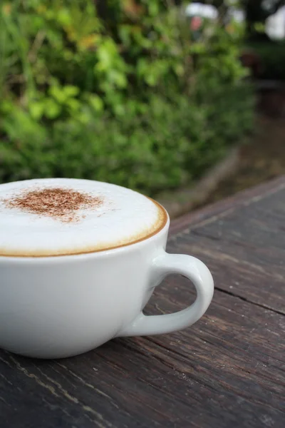 Close up van koffie met melk — Stockfoto