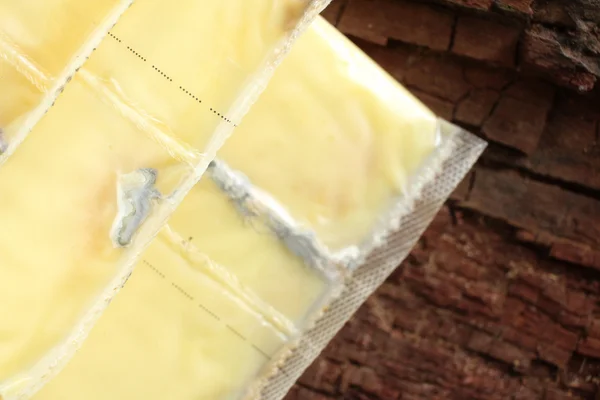 Кусочки американского сыра с плесенью — стоковое фото