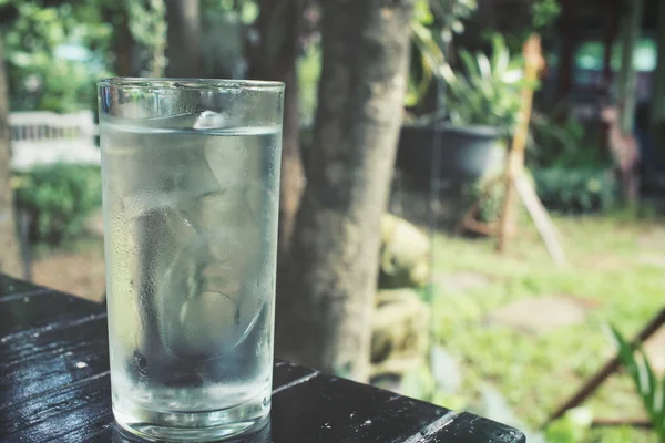 Primer plano de agua de bebida —  Fotos de Stock