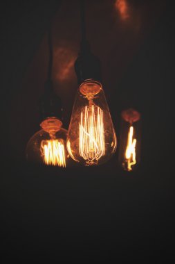 Vintage ampul yakın çekim