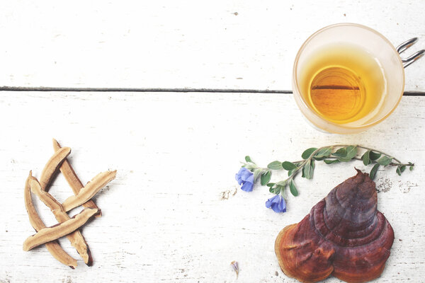 Ganoderma lucidum tea - Ling zhi mushroom.
