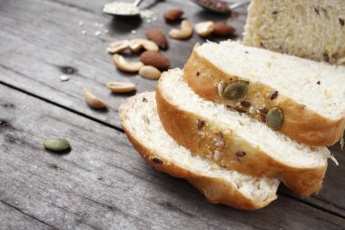 Kepekli ekmek yakın çekim