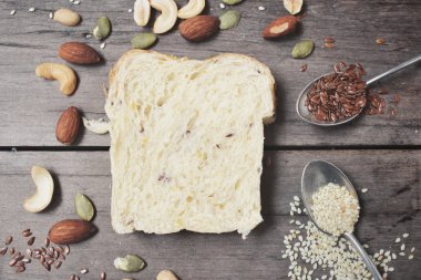 Kepekli ekmek yakın çekim