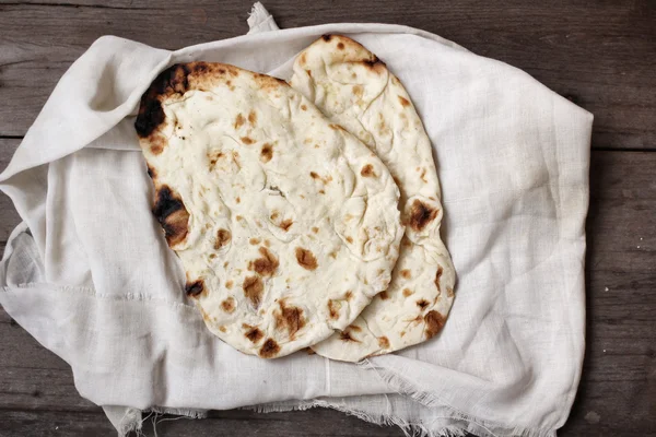 Indický naan Chléb — Stock fotografie