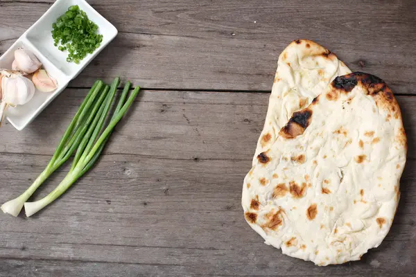 Pan de Naan indio — Foto de Stock