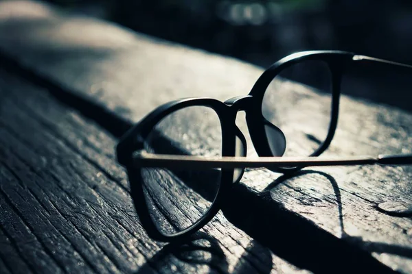 Black White Glasses Shadow — Stock Photo, Image