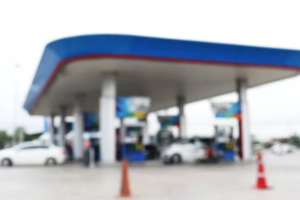 Borroso Del Servicio Gasolinera — Foto de Stock