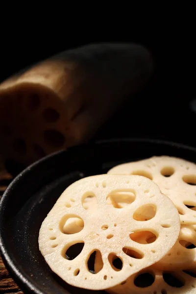 Raiz Lótus Sombra Comida Chinesa — Fotografia de Stock