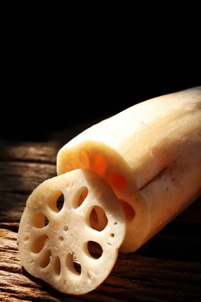 Raiz Lótus Sombra Comida Chinesa — Fotografia de Stock