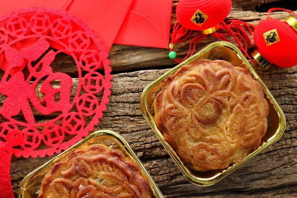 Лунный Торт Китайский Десерт — стоковое фото