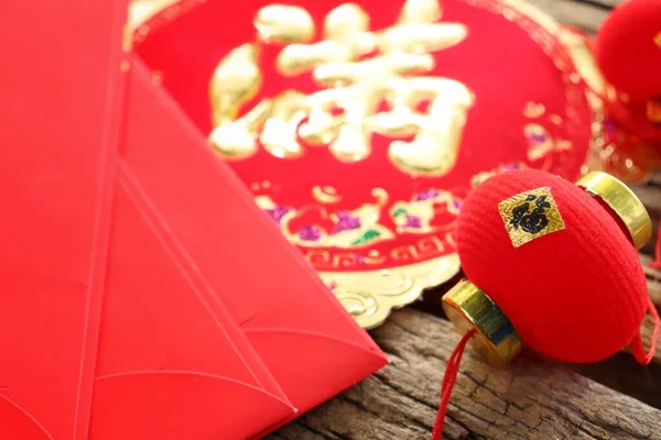 Červená Obálka Čínský Nový Rok — Stock fotografie