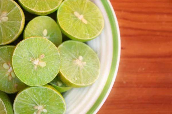 Close Green Lime — Stock Photo, Image