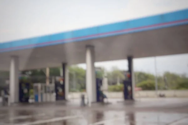 Blurred Gas Station Petrol Service Background Texture — Stock Photo, Image