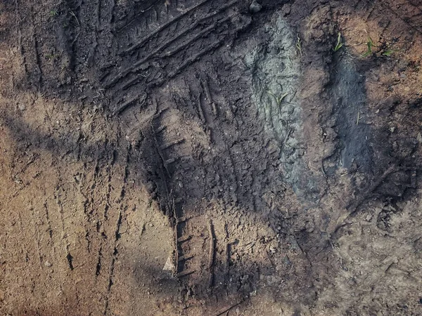 Wielsporen Achtergrond Textuur Van Bodemweg — Stockfoto