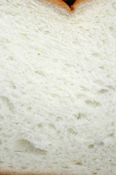 Dilimlenmiş Somun Beyaz Ekmeğe Yakın Kahvaltı Yemeği — Stok fotoğraf