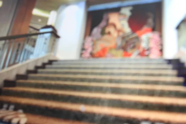 Elmosódott Luxus Lépcsőház Kép Keret Hotle — Stock Fotó