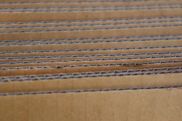Close Caixa Papelão Marrom Embalagem Fundo Textura — Fotografia de Stock