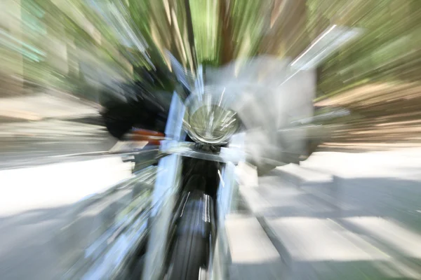 Desfocado de motocicleta — Fotografia de Stock
