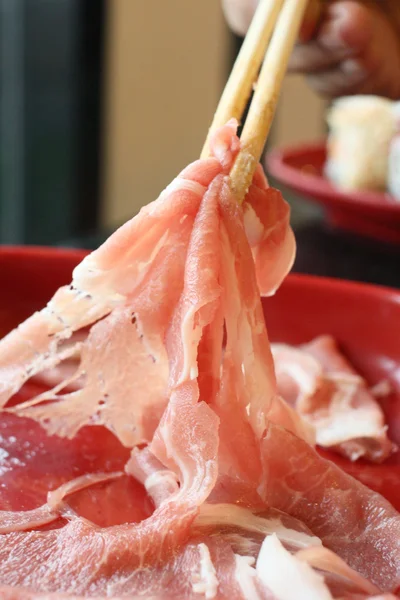 Porco de sukiyaki — Fotografia de Stock