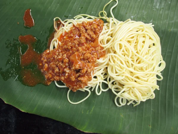 Spaghettis savoureux — Photo