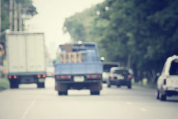 Blurred of truck — Stock Photo, Image