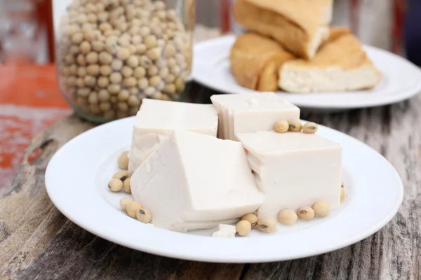 Soja e tofu — Fotografia de Stock