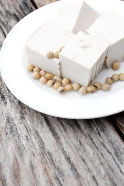 Sojabönor och tofu — Stockfoto