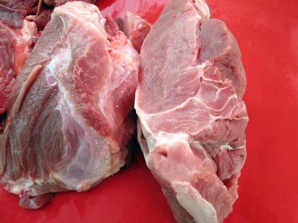 Rohes Schweinefleisch — Stockfoto