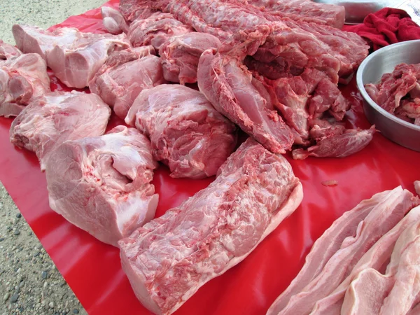 Carne de cerdo cruda — Foto de Stock