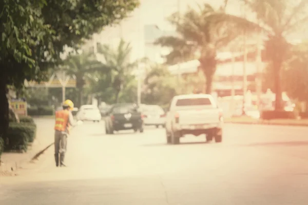 Blurred of car — Stock Photo, Image