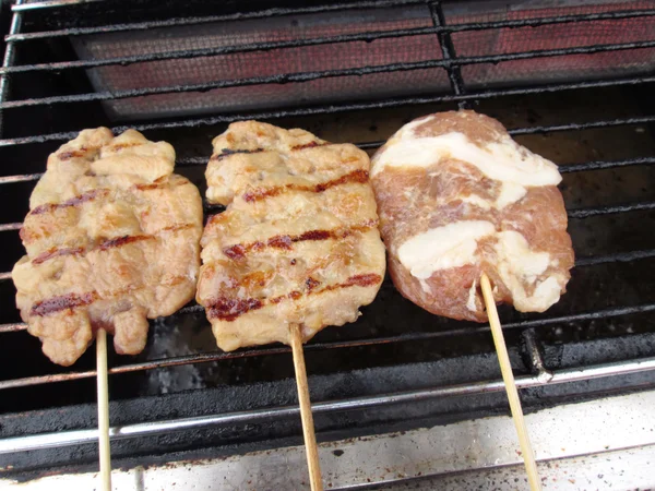 Bar-b-q of BBQ-grill — Stockfoto