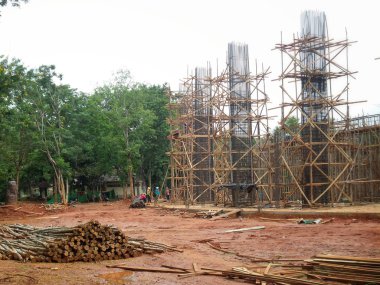 tamamlanmamış Binası inşaat sahasında