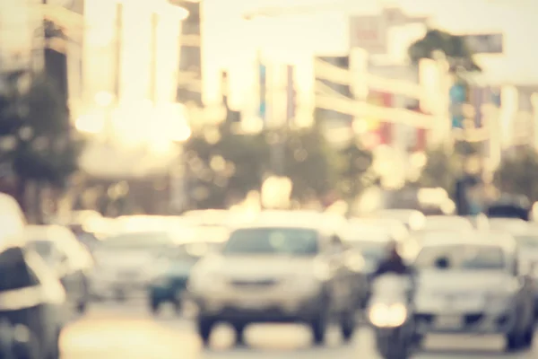 Offuscata di auto su strada — Foto Stock