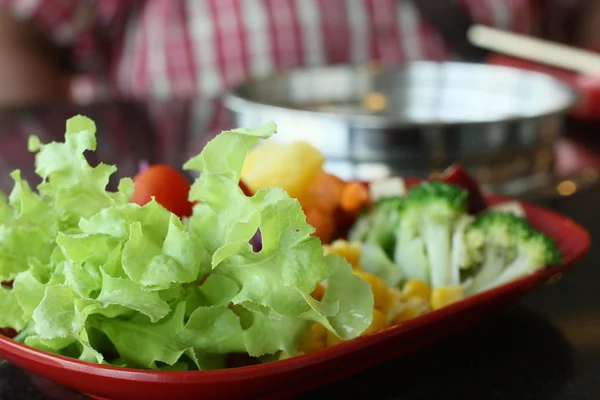 Närbild av sallad — Stockfoto