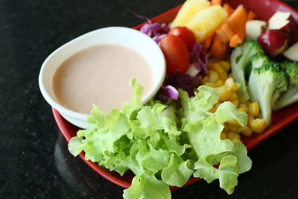 Fechar a salada — Fotografia de Stock