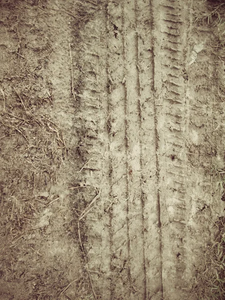 Wielsporen op de grond. — Stockfoto