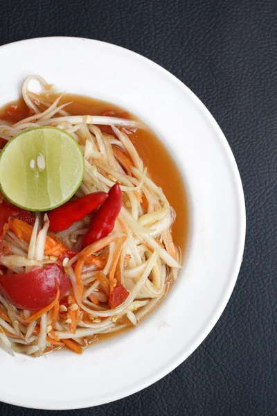 Salada de mamão — Fotografia de Stock