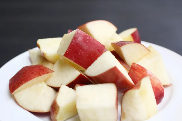 Slice of fresh red apples — Stock Photo, Image