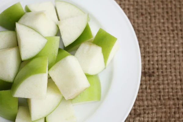 Scheibe frische Äpfel — Stockfoto