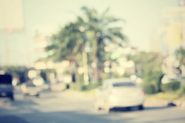 Auto auf Straße verwischt — Stockfoto