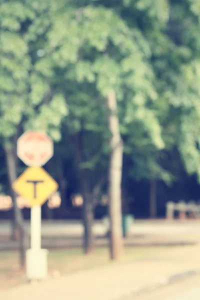 Weg met bomen — Stockfoto