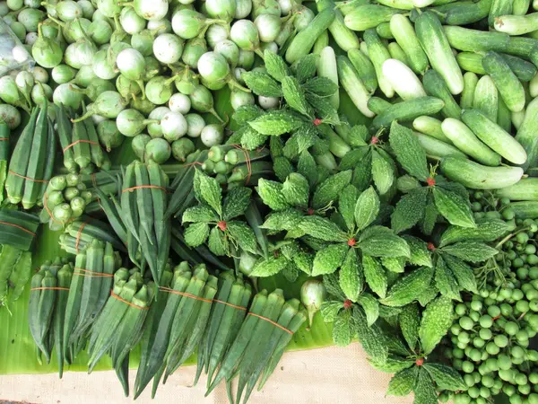 Mix of green vegetables — Stock Photo, Image